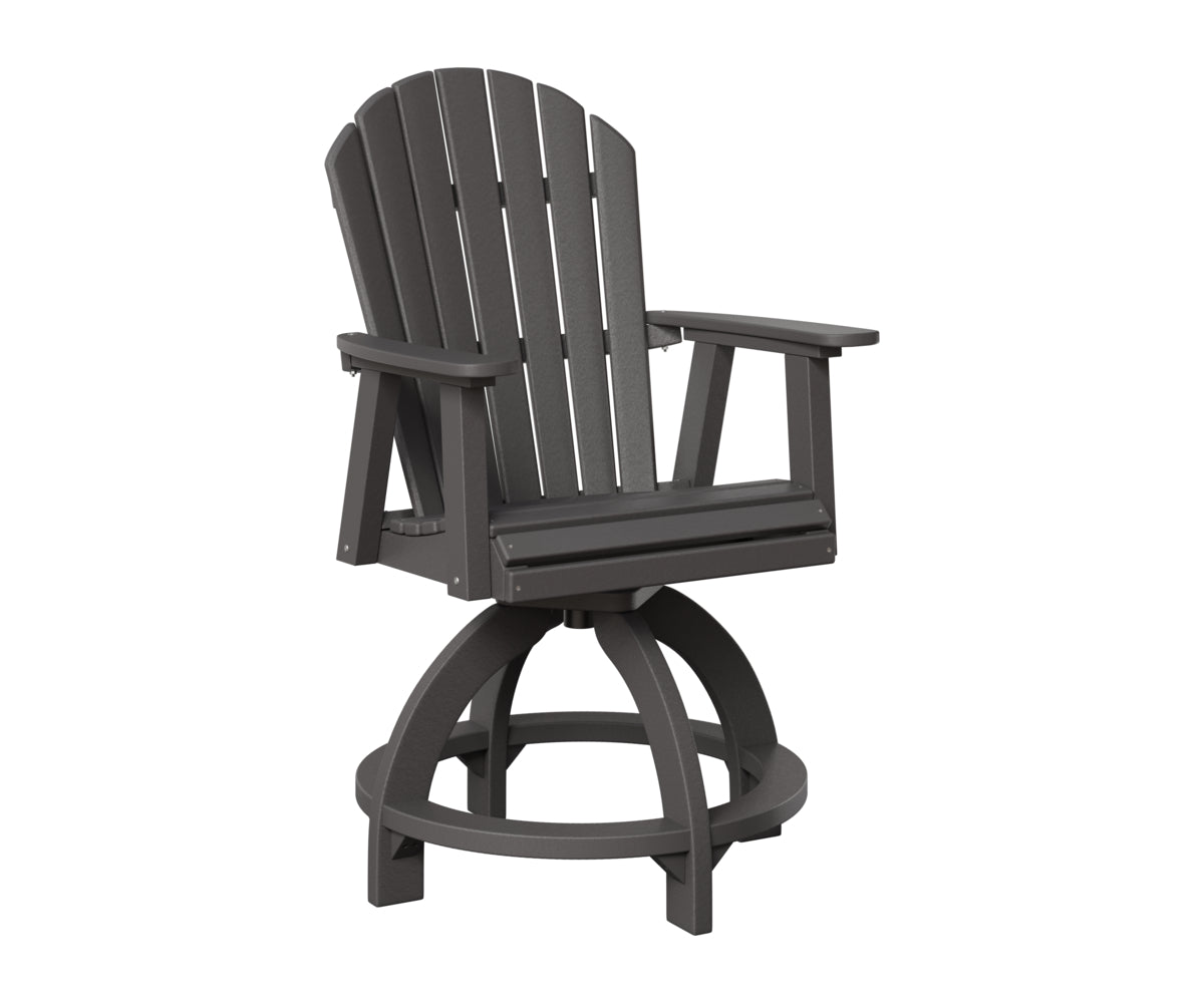 Berlin Gardens Comfo Back Outdoor Poly Lumber Swivel Counter Chair