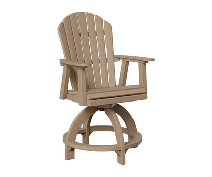 Berlin Gardens Comfo Back Outdoor Poly Lumber Swivel Counter Chair
