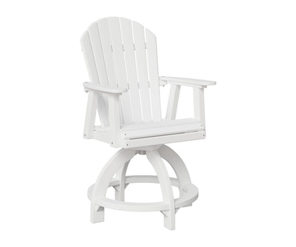 Berlin Gardens Comfo Back Outdoor Poly Lumber Swivel Counter Chair
