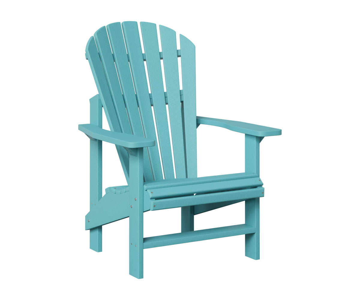 Berlin Gardens Comfo Back Outdoor Poly Lumber Upright Adirondack Chair
