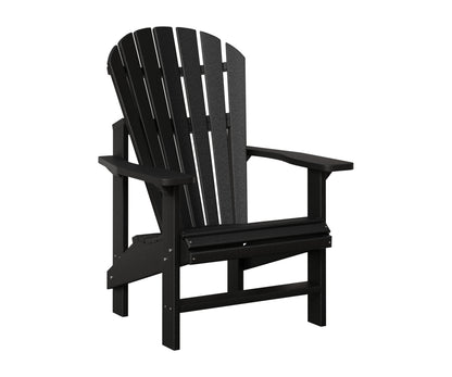 Berlin Gardens Comfo Back Outdoor Poly Lumber Upright Adirondack Chair