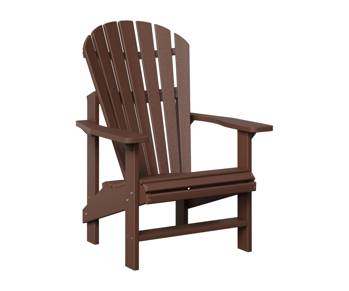 Berlin Gardens Comfo Back Outdoor Poly Lumber Upright Adirondack Chair