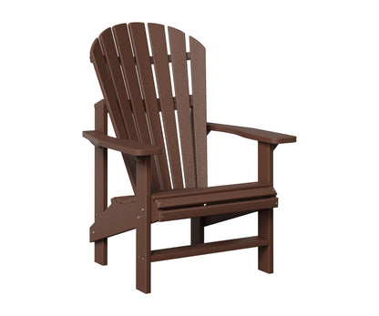 Berlin Gardens Comfo Back Outdoor Poly Lumber Upright Adirondack Chair