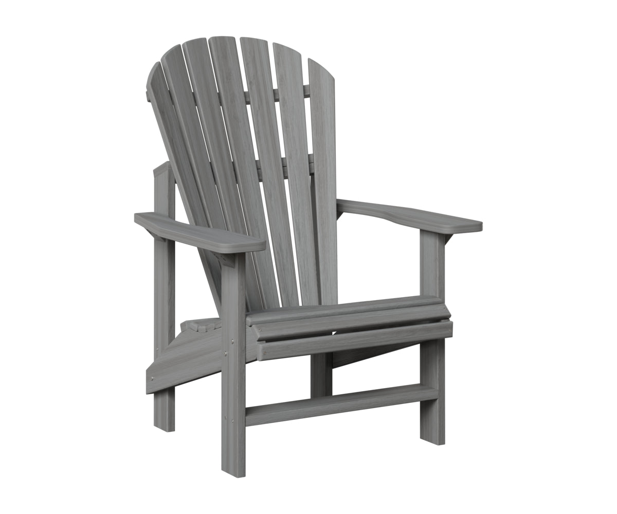 Berlin Gardens Comfo Back Outdoor Poly Lumber Upright Adirondack Chair