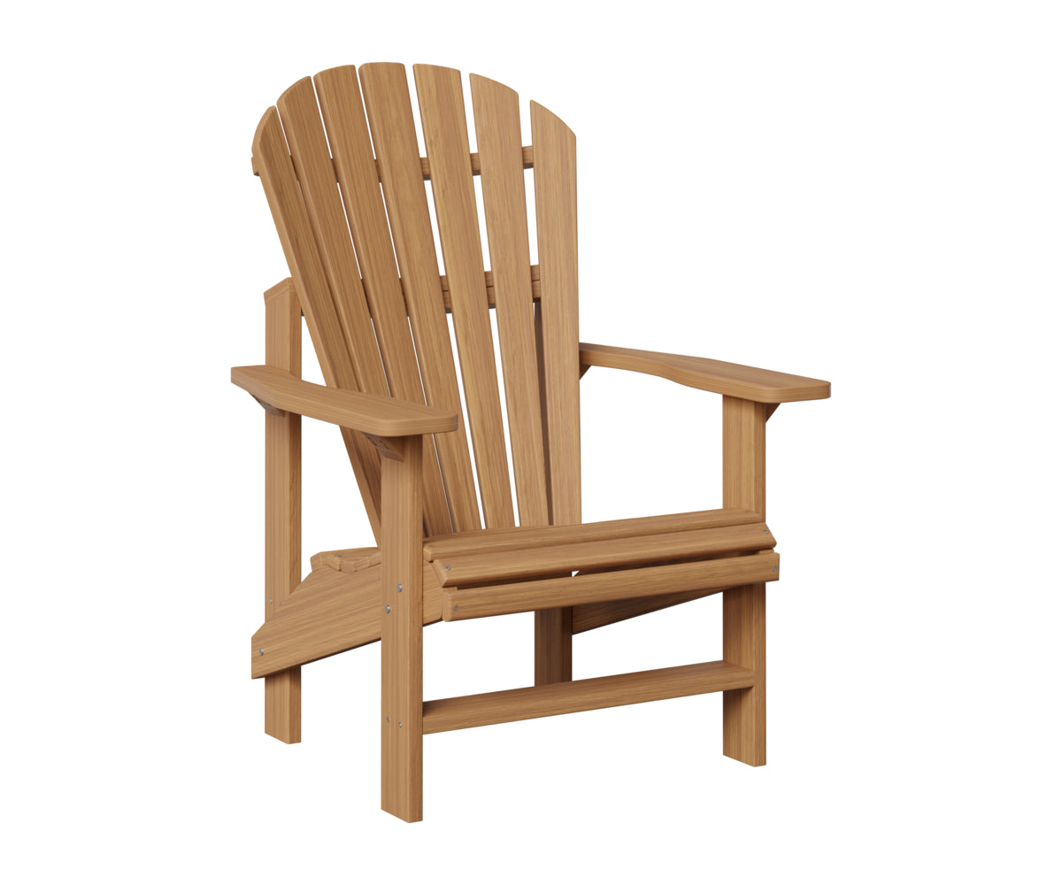 Berlin Gardens Comfo Back Outdoor Poly Lumber Upright Adirondack Chair