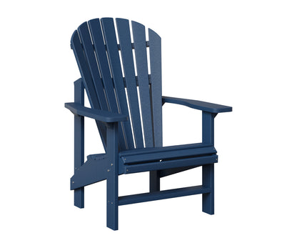 Berlin Gardens Comfo Back Outdoor Poly Lumber Upright Adirondack Chair