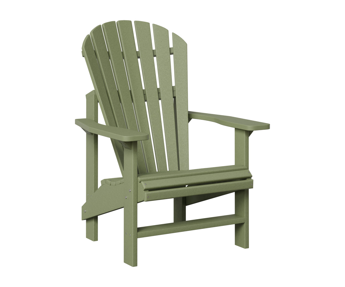Berlin Gardens Comfo Back Outdoor Poly Lumber Upright Adirondack Chair