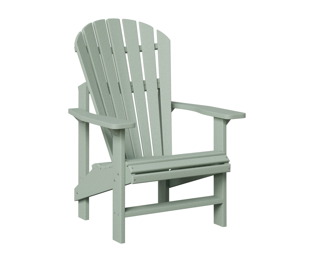 Berlin Gardens Comfo Back Outdoor Poly Lumber Upright Adirondack Chair