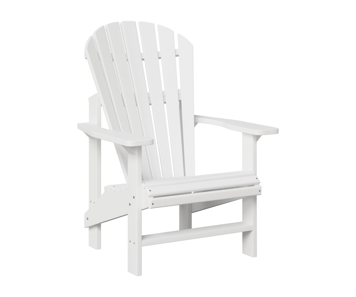 Berlin Gardens Comfo Back Outdoor Poly Lumber Upright Adirondack Chair