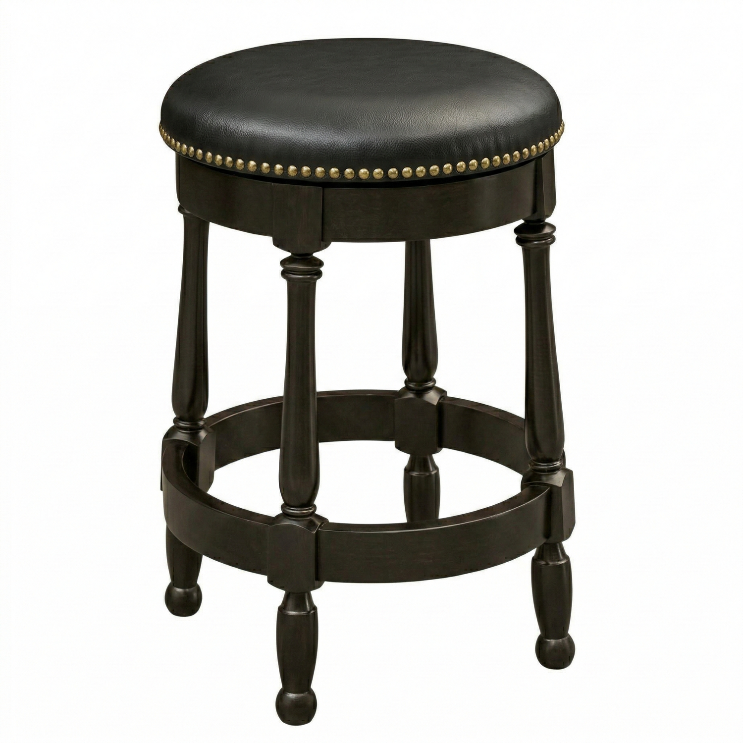 Hoosier Timbercraft Perry Maple Swivel Backless Barstool