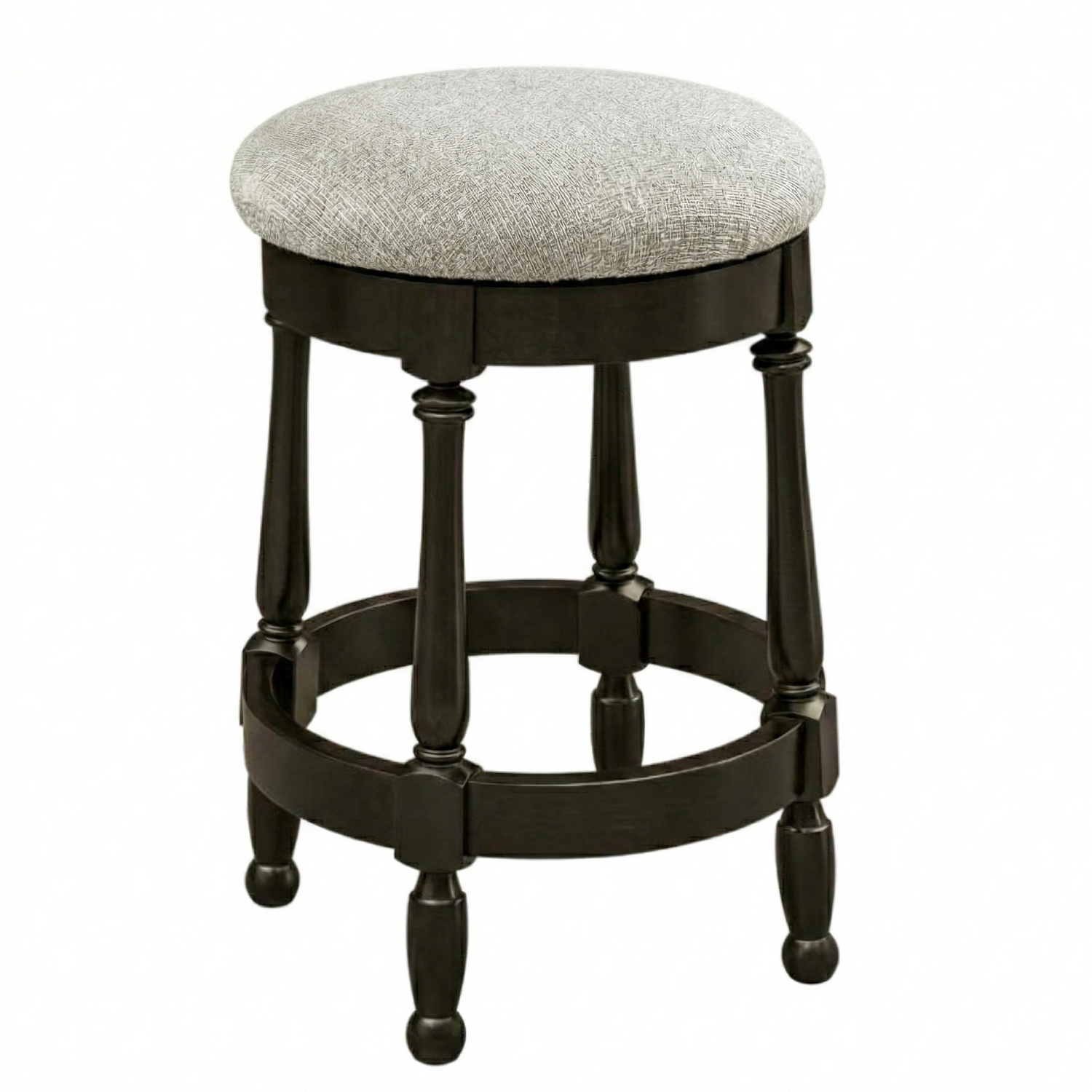 Hoosier Timbercraft Perry Maple Swivel Backless Barstool