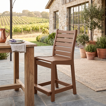 Berlin Gardens Bristol Outdoor Poly Lumber Counter Chair
