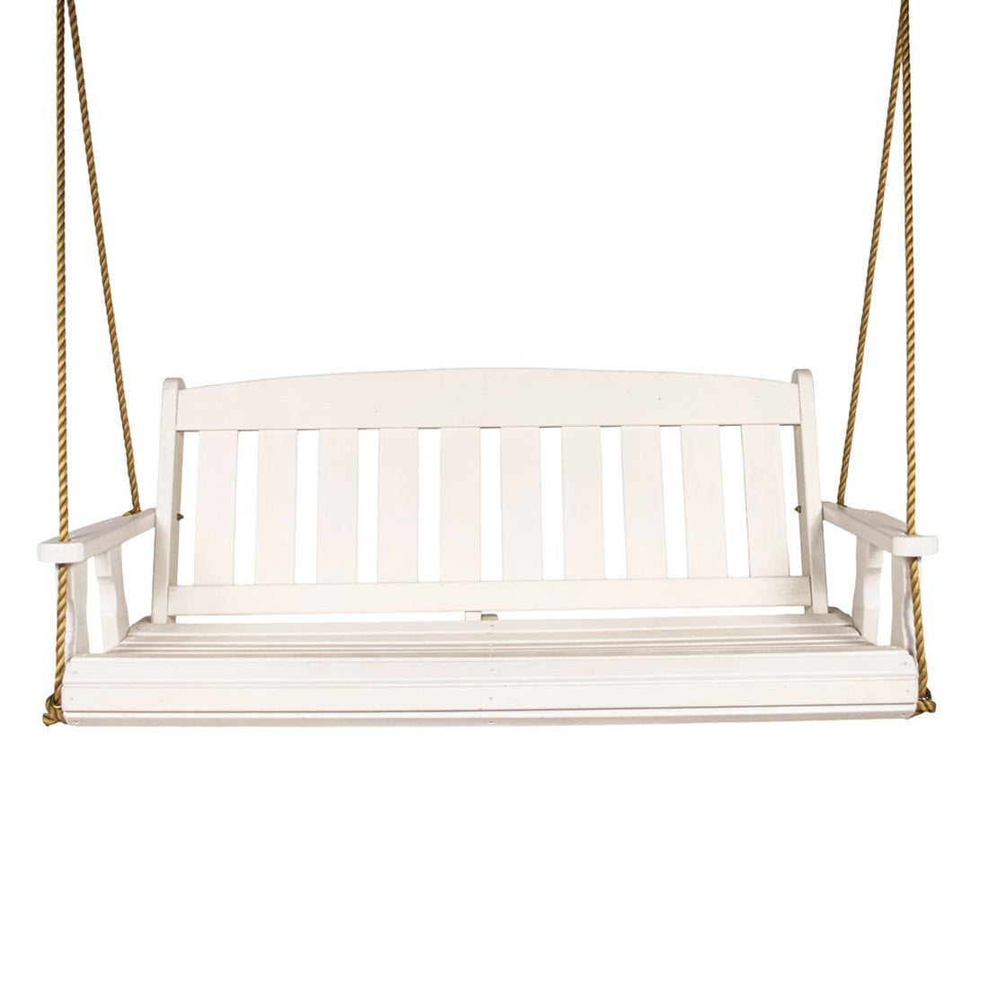 Amish Casual 5 Foot Semi-Solid White Mission Porch Swing