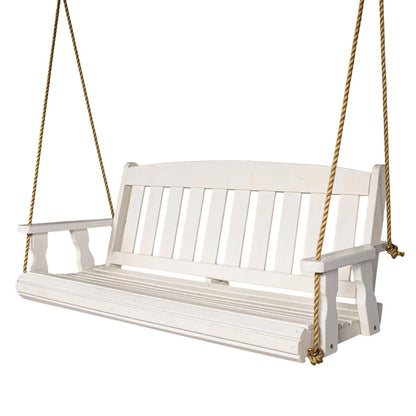 Amish Casual 5 Foot Semi-Solid White Mission Porch Swing
