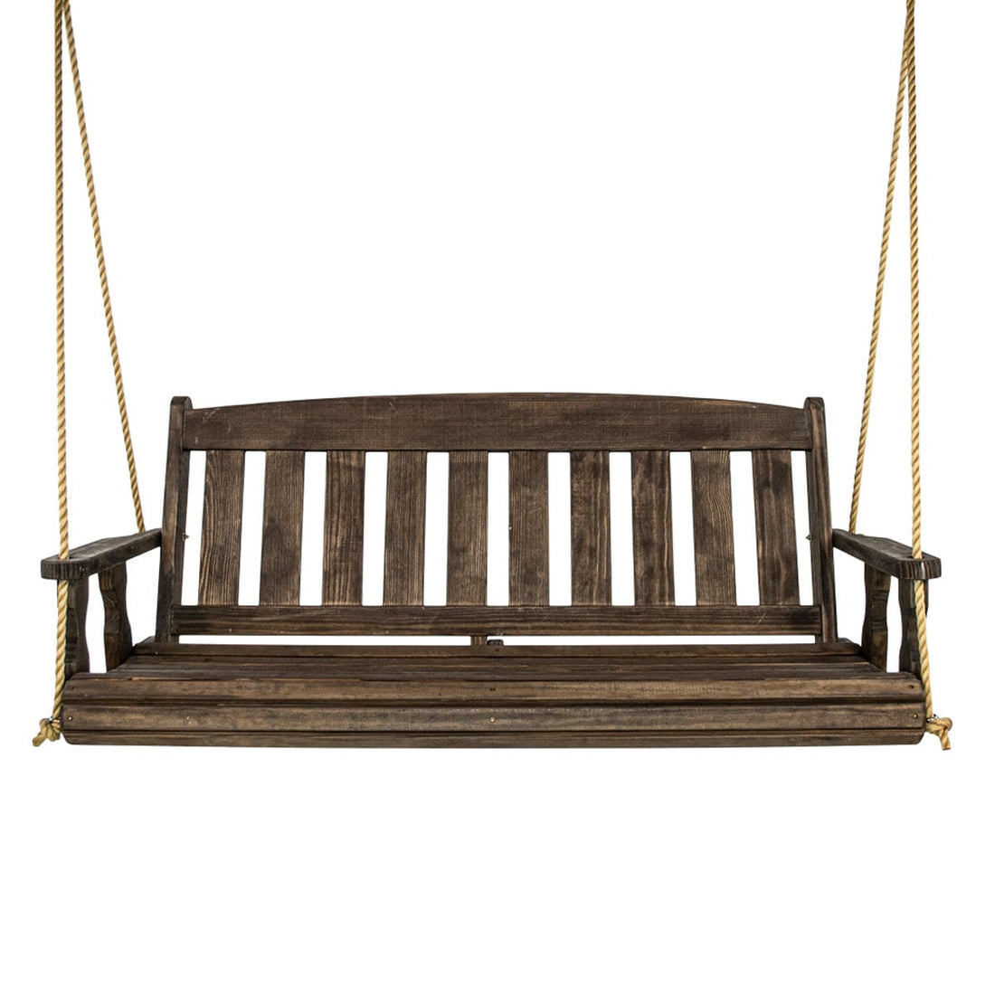 Amish Casual 5 Foot Dark Walnut Stain Mission Porch Swing