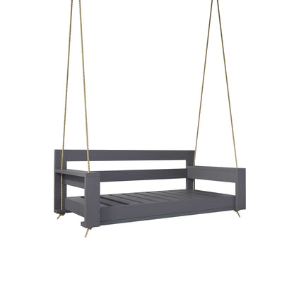 Amish Casual The Danville Daybed Swing, 6 Ft, Dovetail Grey Paint