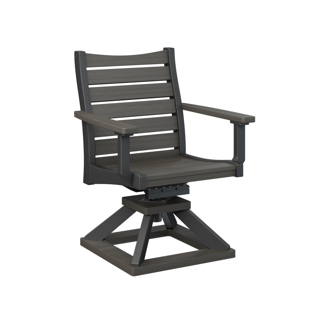 Berlin Gardens Bristol Swivel Rocker Poly Lumber Dining Chair