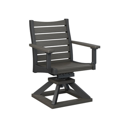 Berlin Gardens Bristol Swivel Rocker Poly Lumber Dining Chair