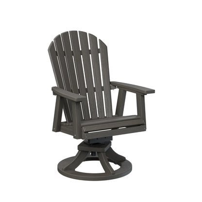 Berlin Gardens Comfo Back Poly Lumber Swivel Rocker Dining Chair