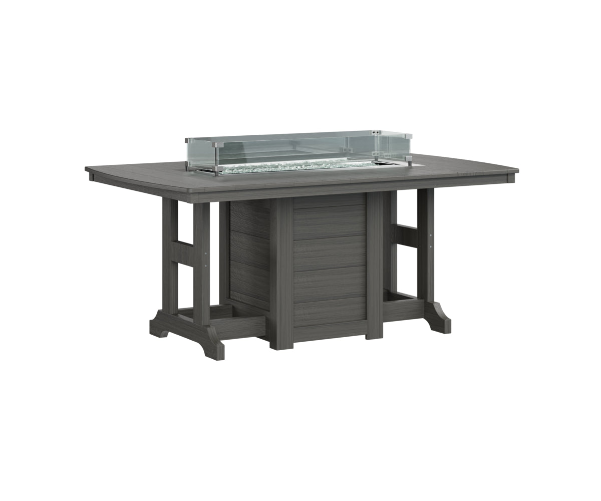 Berlin Gardens Garden Classic Fire Pit Poly Lumber Dining Table