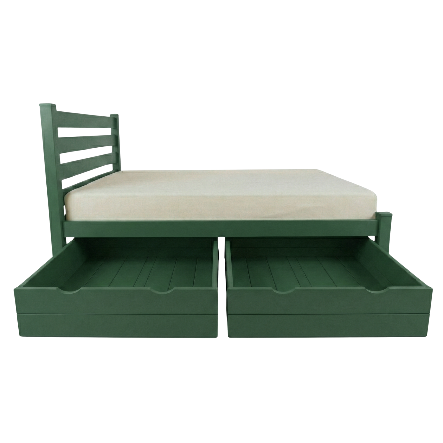 Versaloft Homestead Amish Made Bed Frame with Headboard and 2-Piece Drawers