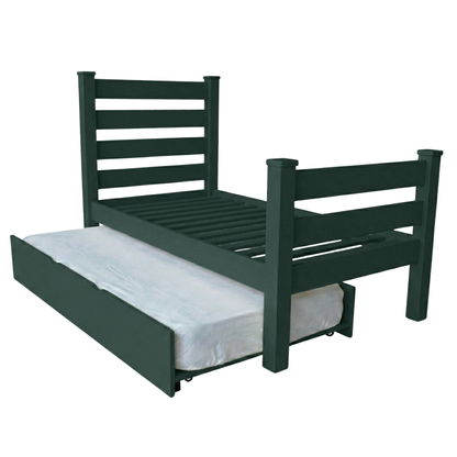 Versaloft Homestead Amish Made Bed Frame with Headboard, Footboard, and Trundle Unit