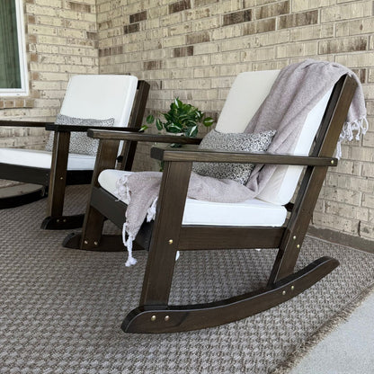 Amish Casual Deep Seated Rocking Chair with Cushion