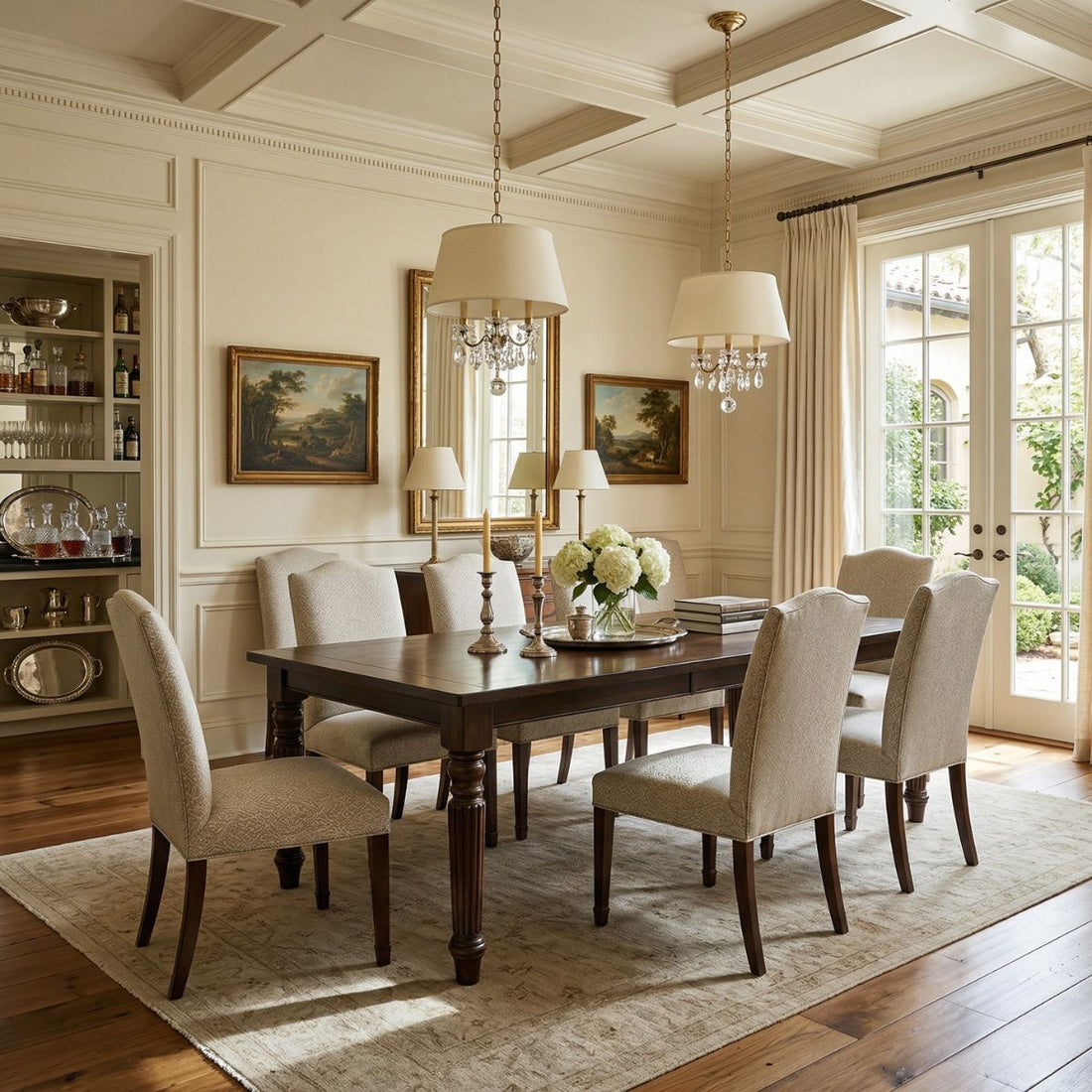 Hoosier Timbercraft Douglas Maple Dining Table with Reeded Legs