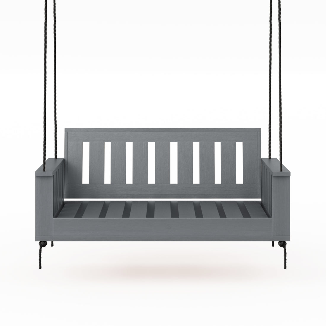 Amish Casual Rockford Daybed Swing Package with Included Cushions, Sofa, Dovetail Grey Paint