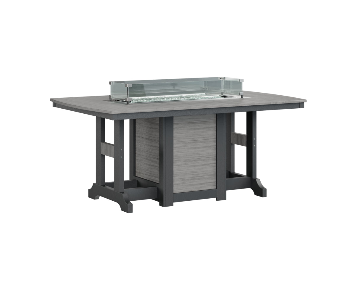 Berlin Gardens Garden Classic Fire Pit Poly Lumber Dining Table