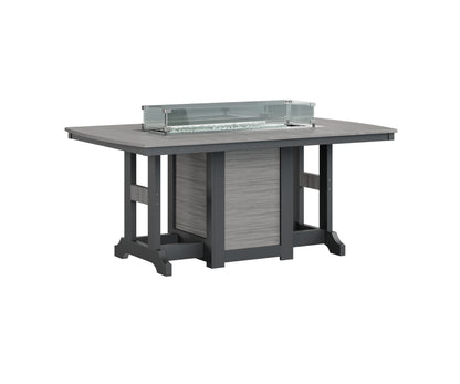 Berlin Gardens Garden Classic Fire Pit Poly Lumber Dining Table