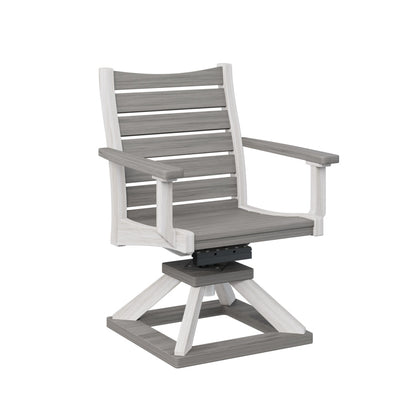 Berlin Gardens Bristol Swivel Rocker Poly Lumber Dining Chair