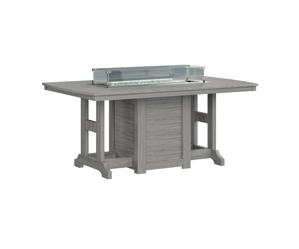 Berlin Gardens Garden Classic Fire Pit Poly Lumber Dining Table