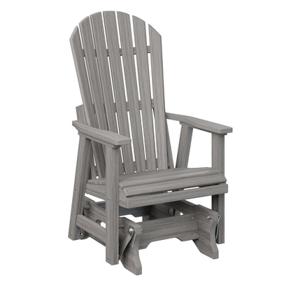 Berlin Gardens Comfo Back Poly Lumber Single Glider