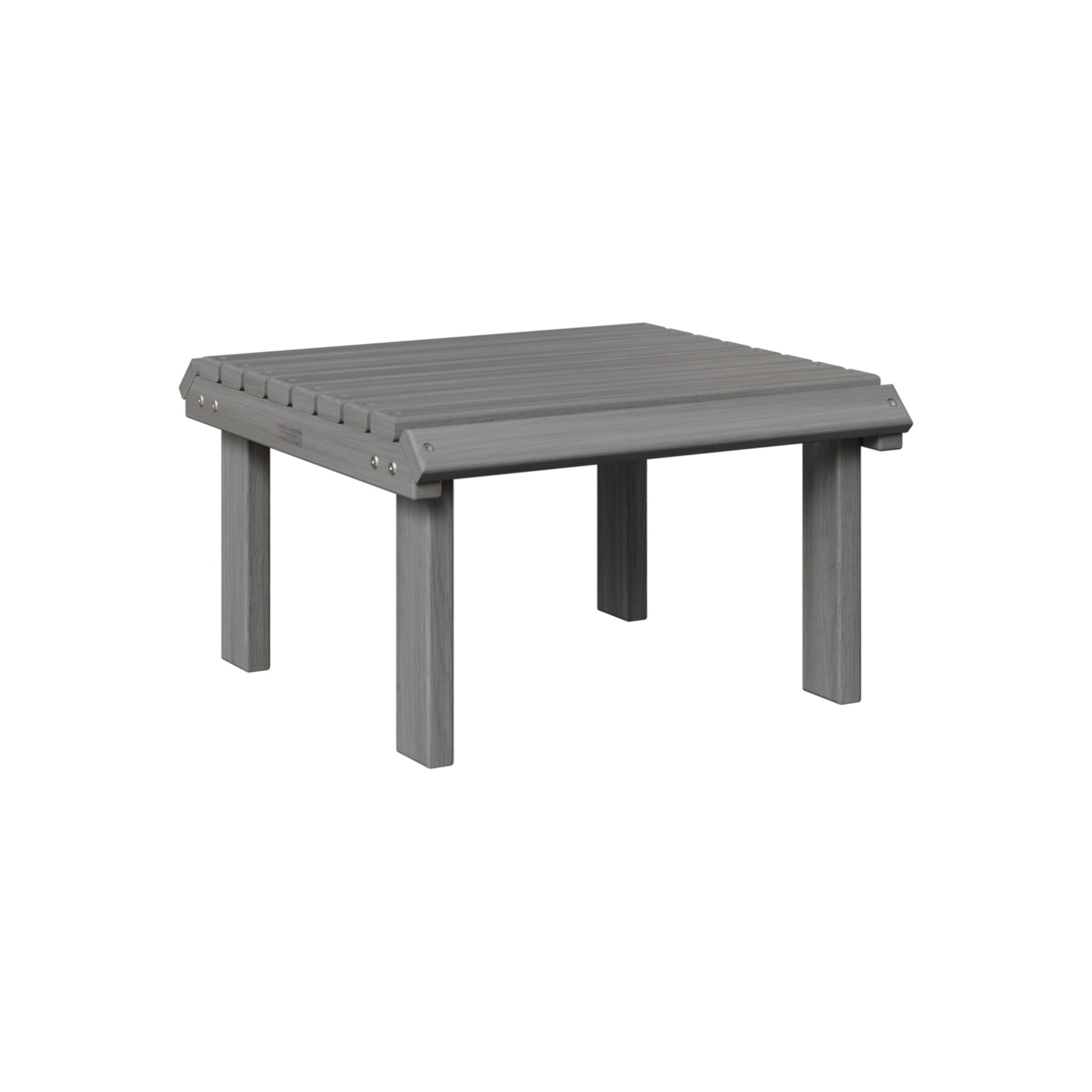 Berlin Gardens Outdoor Poly Lumber Stationary Footstool