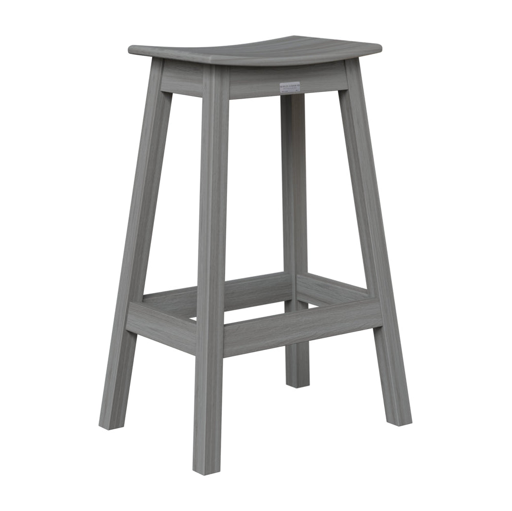 Berlin Gardens Outdoor Saddle Poly Lumber Bar Stool