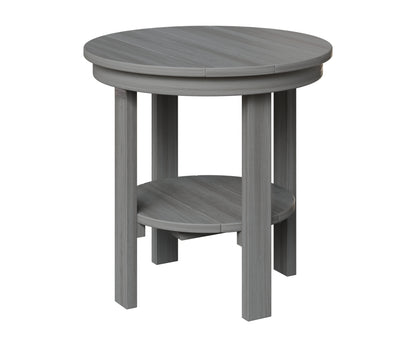 Berlin Gardens Outdoor Poly Lumber Round End Dining Table