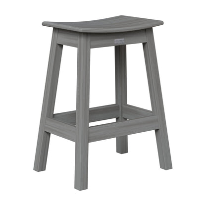 Berlin Gardens Outdoor Saddle Poly Lumber Counter Stool