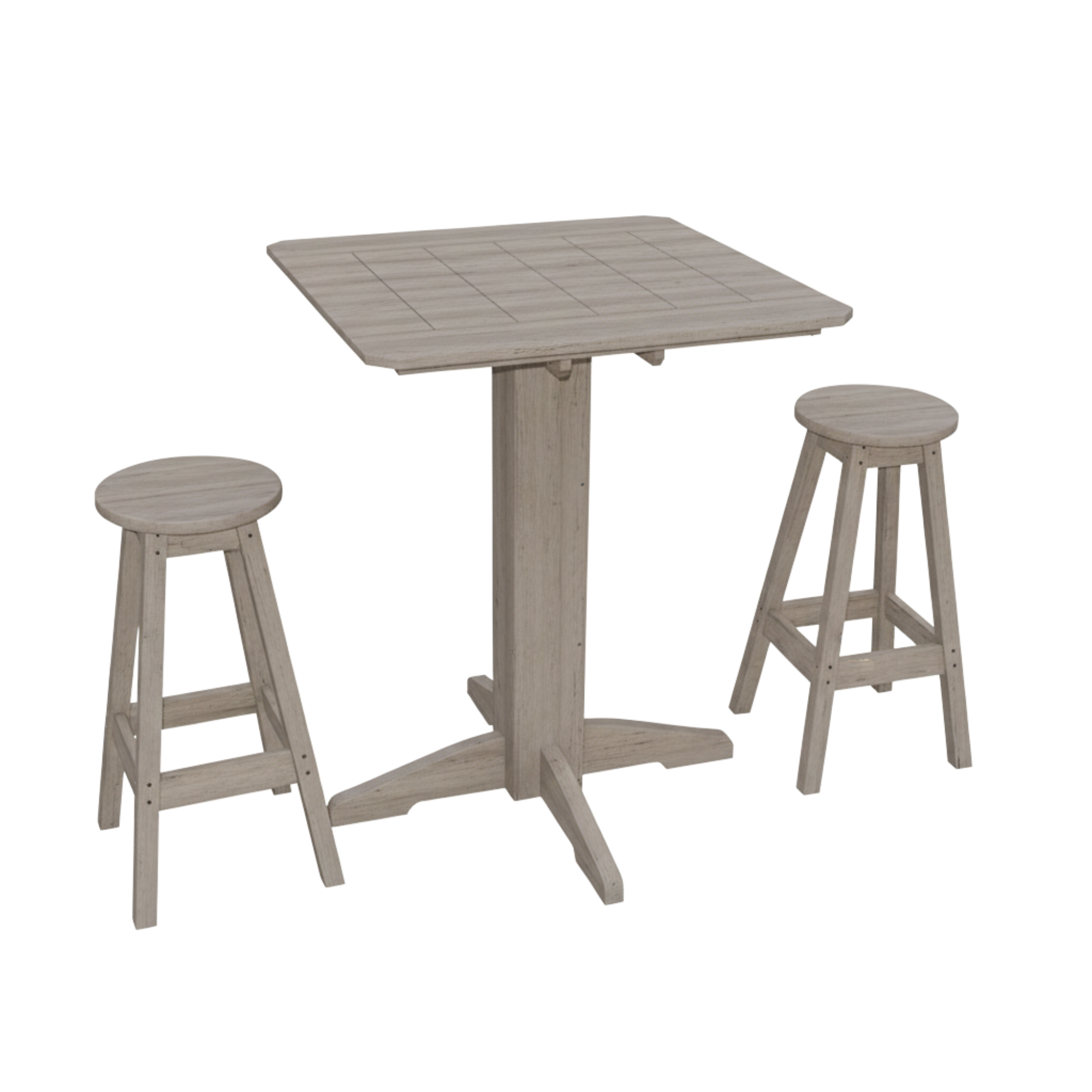 Keystone Amish Co. Sierra 3-Piece Poly Outdoor Bar Set