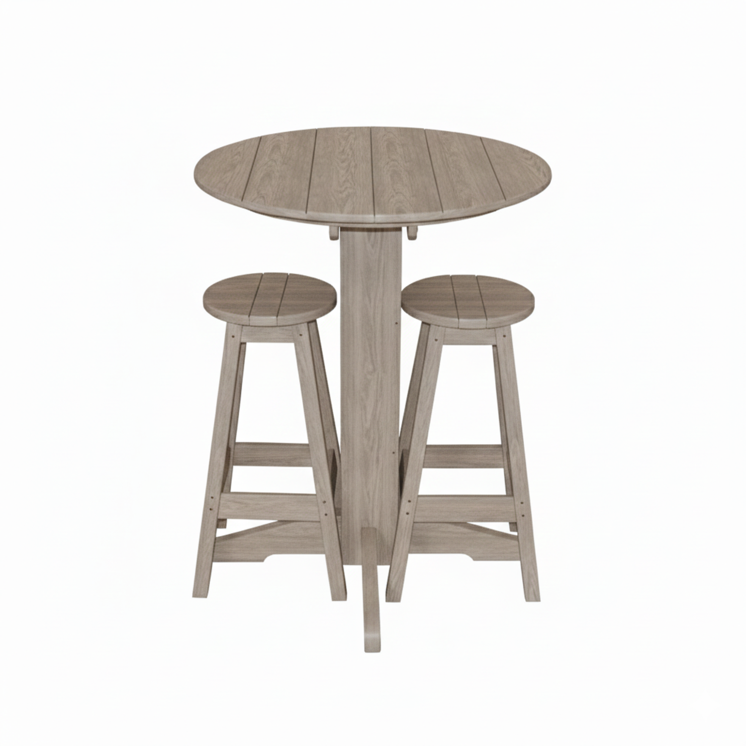 Keystone Amish Co. Sierra 2 Person Poly Round Bar Dining Set