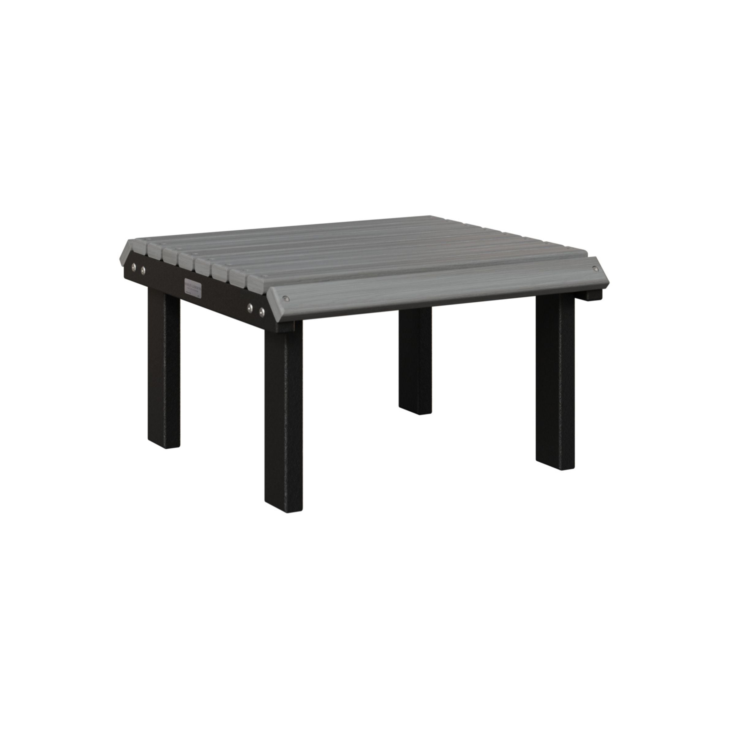 Berlin Gardens Outdoor Poly Lumber Stationary Footstool