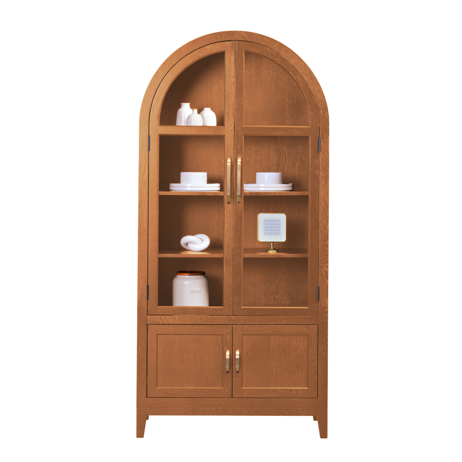 High Bank Woodworks Higley White Oak Display Cabinet