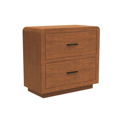 High Bank Woodworks Higley White Oak 2-Drawer File Cabinet