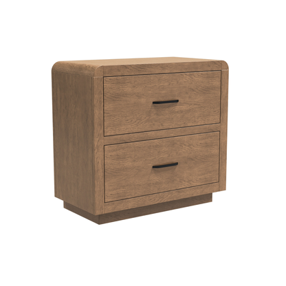 High Bank Woodworks Higley White Oak 2-Drawer File Cabinet