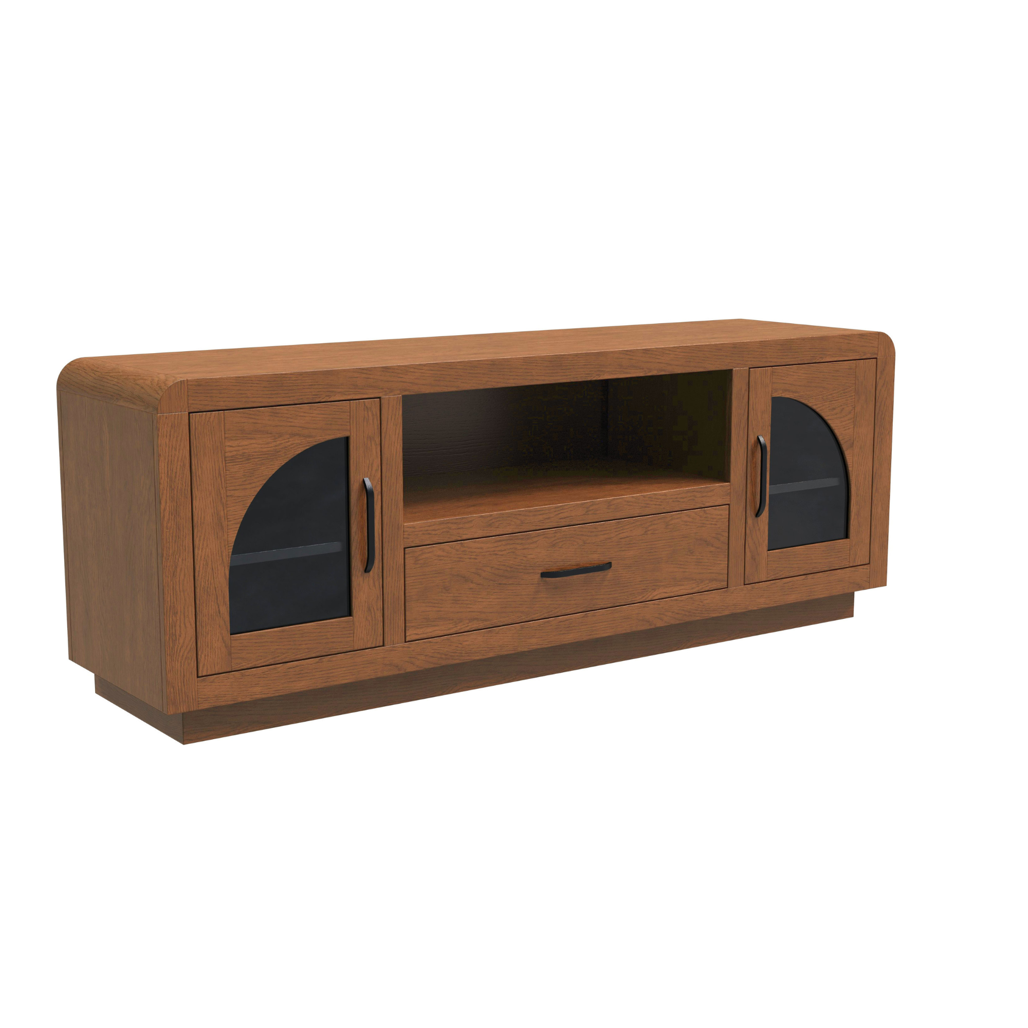 High Bank Woodworks Taft White Oak Barnwood TV Stand