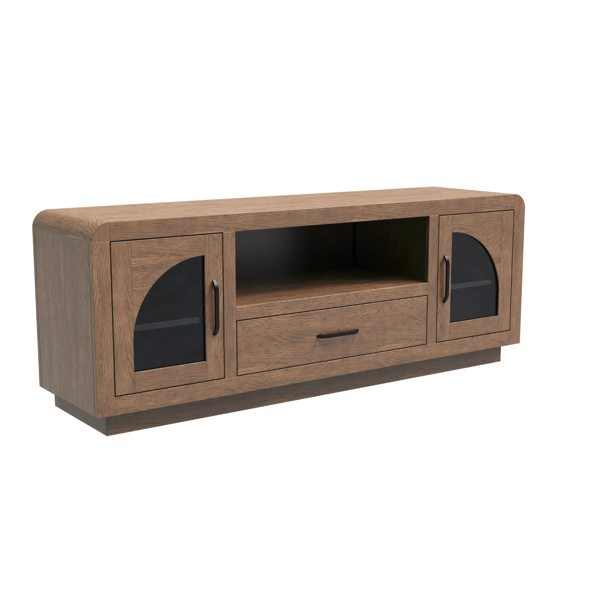 High Bank Woodworks Taft White Oak Barnwood TV Stand