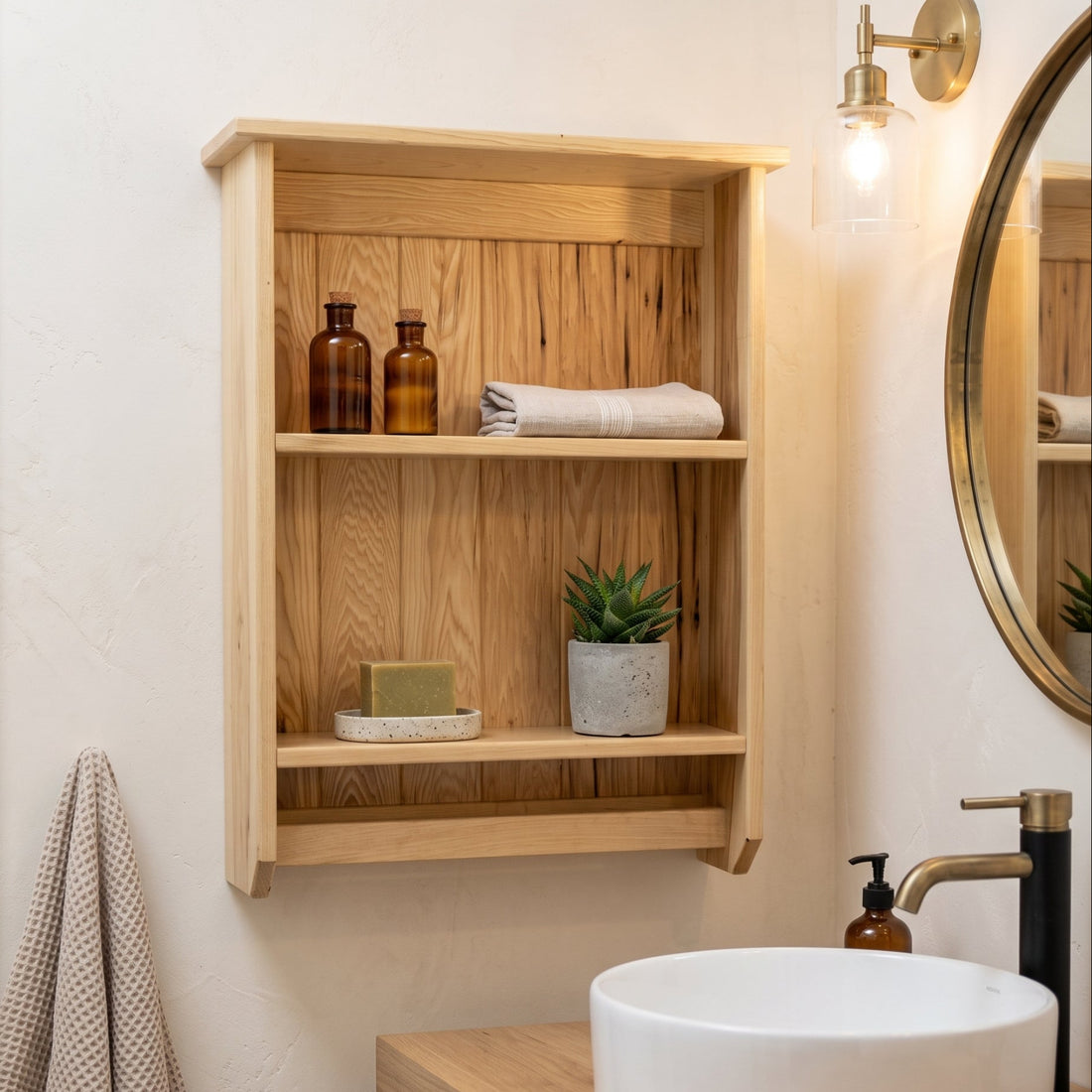 Elk Creek Living Powder Room Wall Shelf