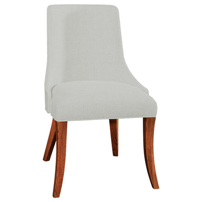 Fairfield Chair in Cherry with Malaguania Stain and Masa fabric