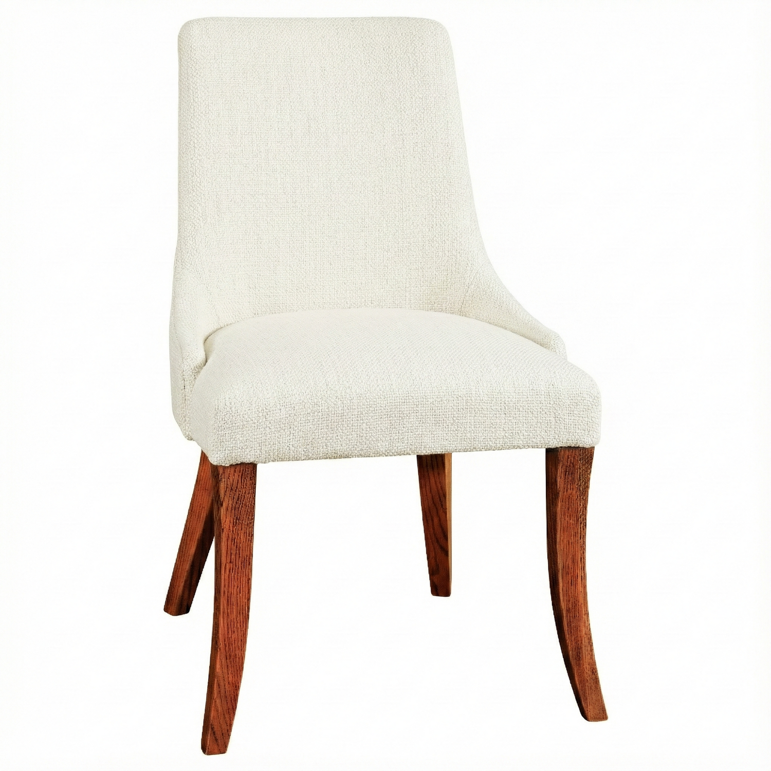 Fairfield Chair in Cherry with Malaguania Stain and Knit fabric