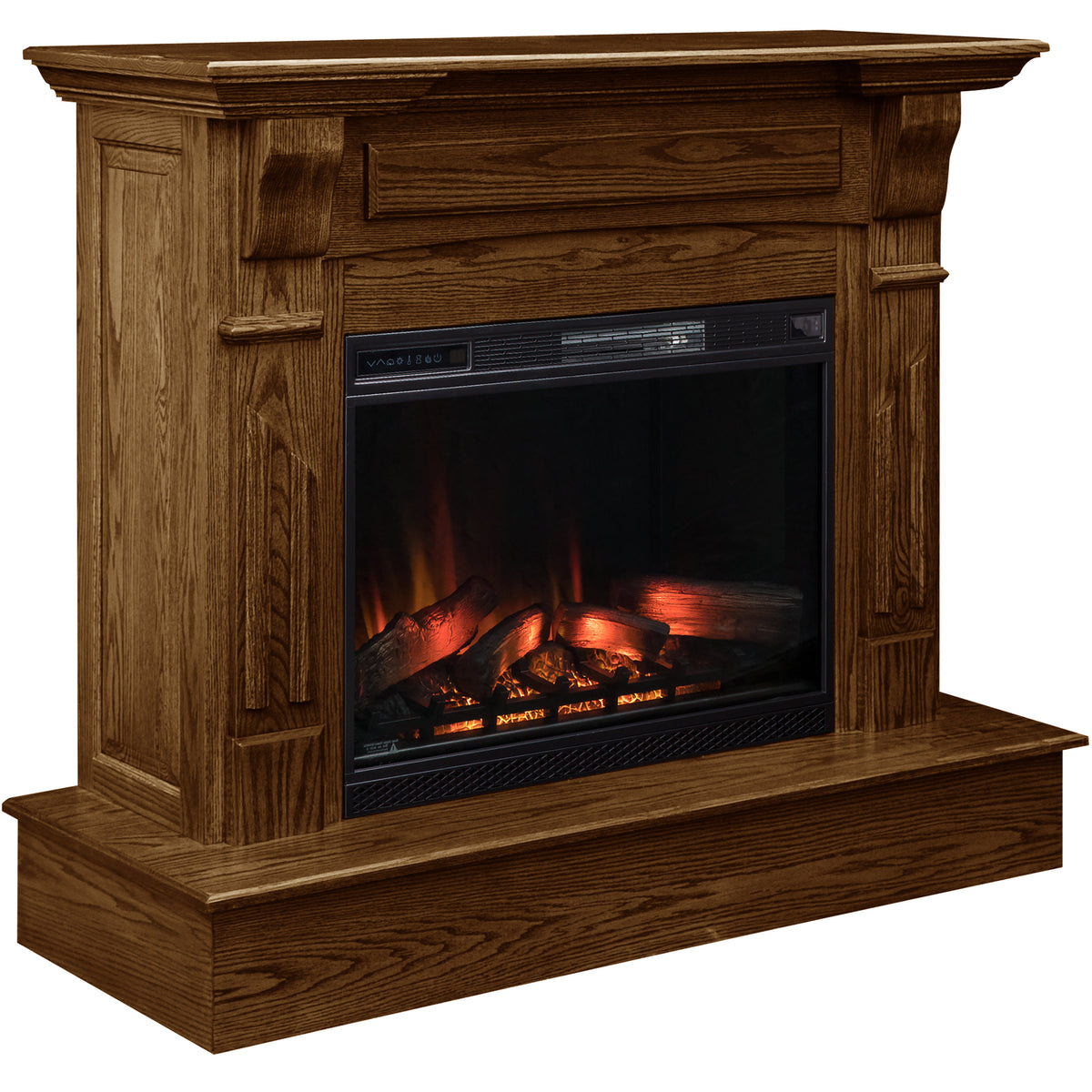 Fairview Fireplace in Asbury Stain